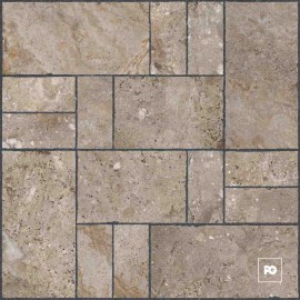 Piso cerámico color beige formato 44×44, modelo Dorset.