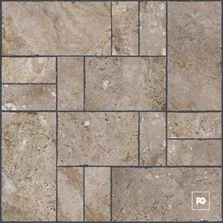 Piso cerámico color beige formato 44×44, modelo Dorset.
