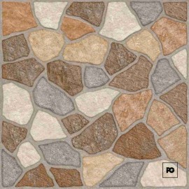 Piso cerámico color café formato 55×55, modelo Mixstone.