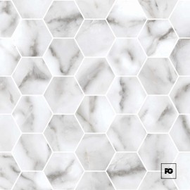 Piso cerámico color carrara white formato 20×20, modelo Nival