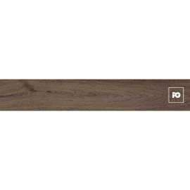 Piso cerámico color cedro formato 20×120, modelo Madera Dorval.