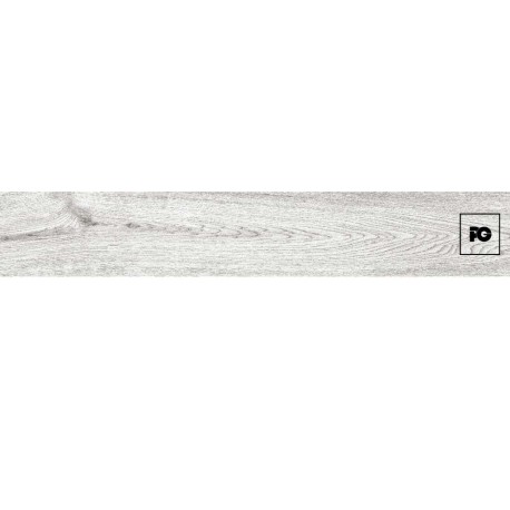 Piso cerámico color gris formato 20×120, modelo Madera Dorval.