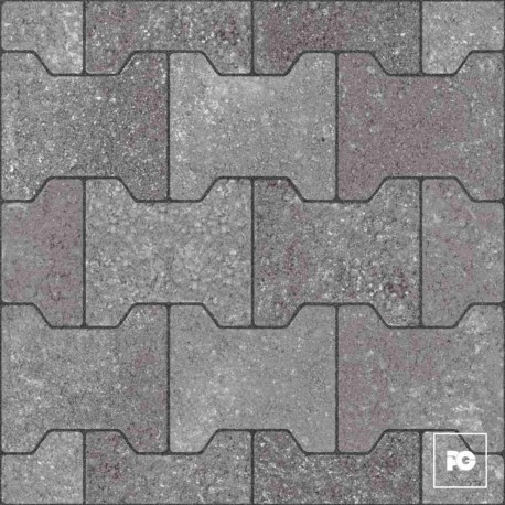 Piso cerámico color gris formato 44×44, modelo Boston Adoquin.
