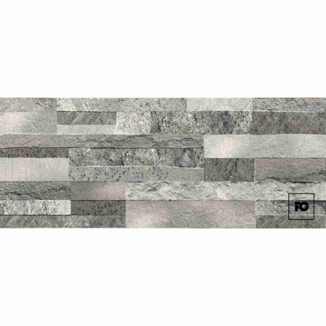 Azulejo cerámico color mix gris formato 20×50, modelo Rocket.