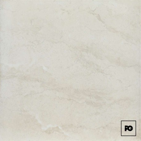 Piso cerámico color hueso formato 55×55, modelo Breka.