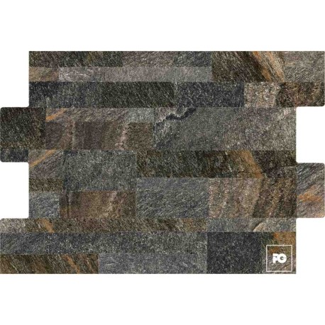 Azulejo cerámico color negro formato 30×45, modelo Dent Frontage.