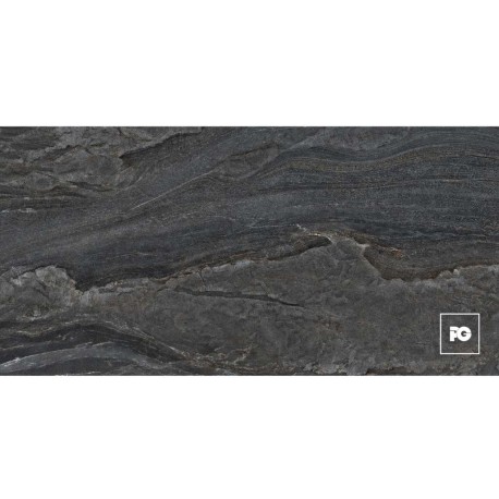 Piso cerámico color negro formato 45×90, modelo Nordica Rock