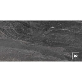 Piso cerámico color negro formato 60×120, modelo Folsom