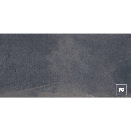 Piso cerámico rectificado color grafito formato 50×100, modelo Soho.