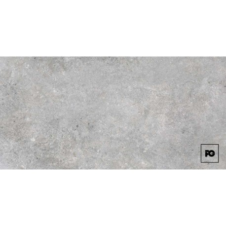Piso cerámico rectificado color gris formato 50×100, modelo Scanno.