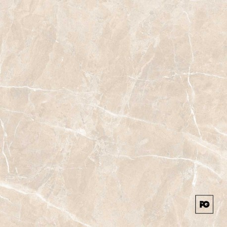 Piso cerámico rectificado color hueso formato 60×60, modelo Candia.