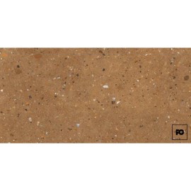 Piso cerámico rectificado color naranja formato 45×90, modelo Cantera Quarry.