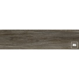 Piso cerámico rectificado tipo madera color cedro formato 25×100, modelo Monet.