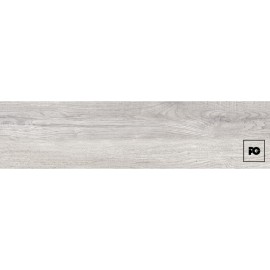 Piso cerámico rectificado tipo madera color ceniza formato 25×100, modelo Monet.