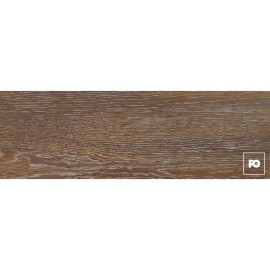 Piso cerámico tipo madera color cacao formato 18×55, modelo Softwood.