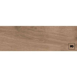 Piso cerámico tipo madera color café formato 18×55, modelo Chalet Wood.