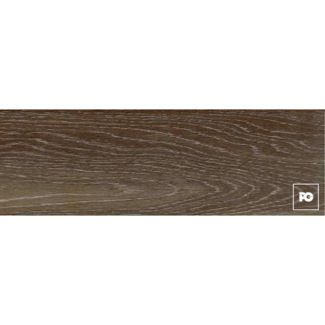 Piso cerámico tipo madera color café formato 18×55, modelo Softwood.