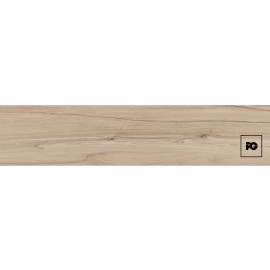 Piso cerámico tipo madera color miel formato 20×90, modelo Nirvana.