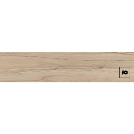 Piso cerámico tipo madera color miel formato 20×90, modelo Nirvana.