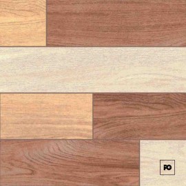 Piso cerámico tipo madera color miel formato 36×36, modelo Cadereyta.
