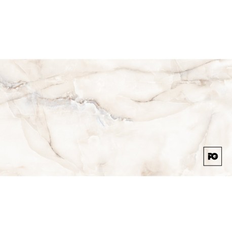 Piso porcelánico esmaltado rectificado slim color ónix formato 60×120, modelo Perla.