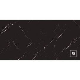 Piso porcelánico rectificado color negro formato 60×120, modelo Marmo.