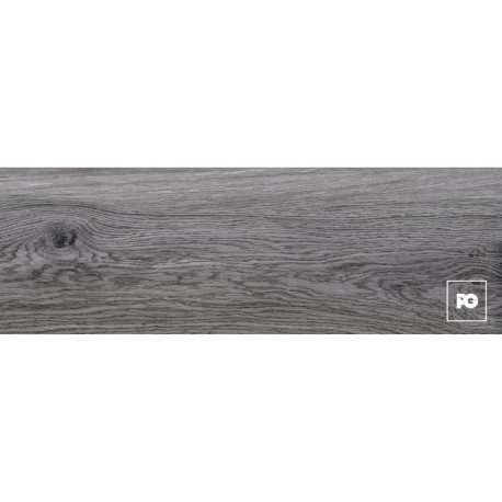 Piso cerámico  tipo madera color gris formato 18×55, modelo Adwood.