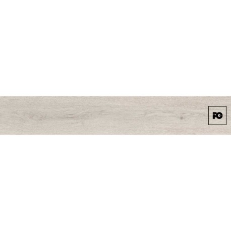 Piso cerámico color almendra formato 20×120, modelo Madera Dorval.