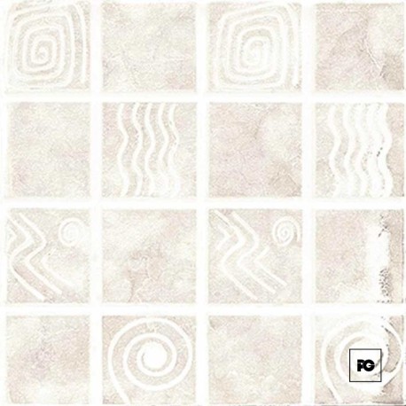 Piso cerámico color beige formato 20×20, modelo Coral.